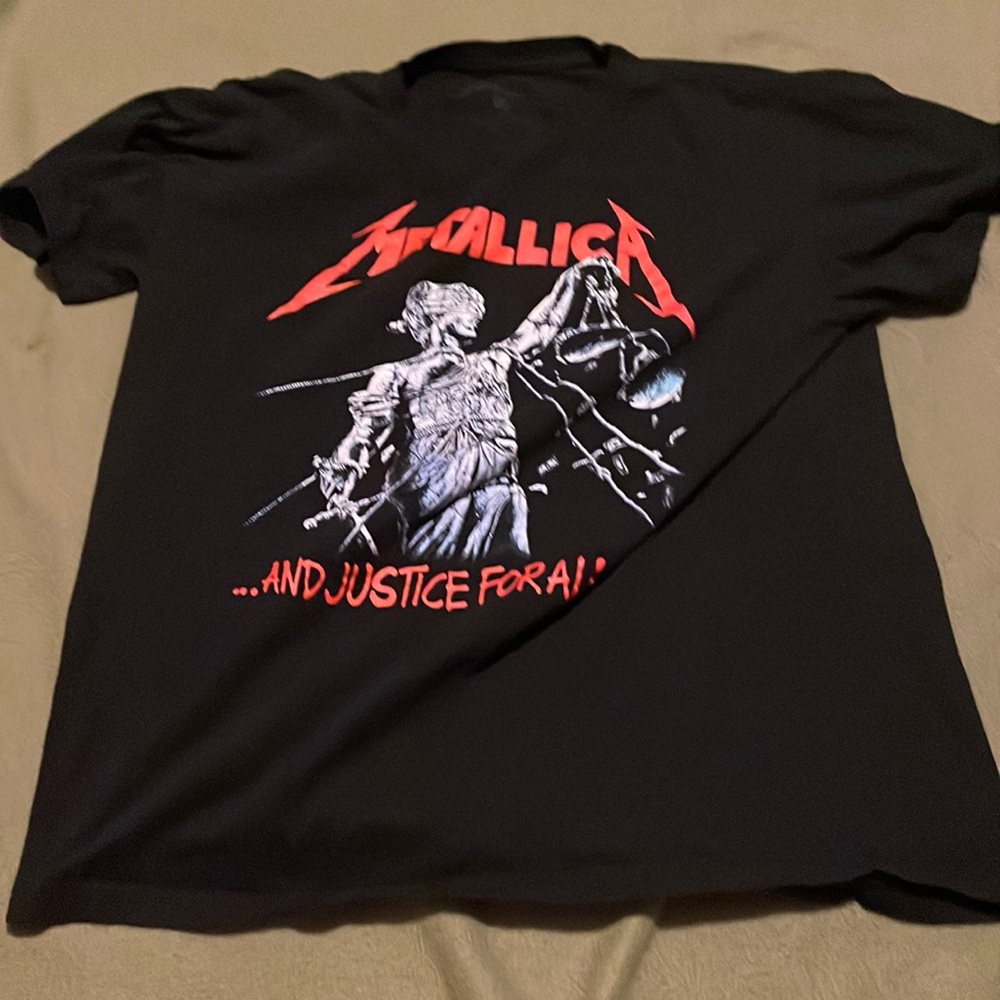 Metallica T-Shirt Kids Size Large